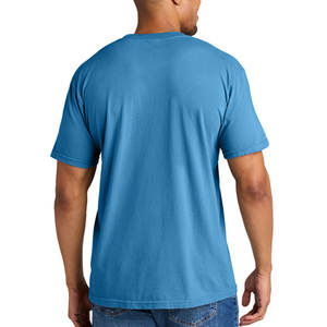 OEM unisexe CVC T-Shirt à manches courtes en gros grande taille 100% coton T-Shirts unisexe col rond 180g coton à manches courtes T-Shirt - Product Image 4