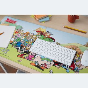 แผ่นรองเมาส์เกมมิ่ง Asterix Obelix ขนาด XL สำหรับคีย์บอร์ดและเมาส์ กันน้ำ ลายพิมพ์ สี่เหลี่ยม พร้อมระบบชาร์จไร้สาย หนา 3 มม. มีสินค้าพร้อมส่ง - Product Image 4