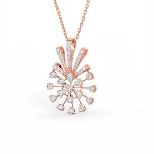 Colgante de Diamante Sinhaparni en Oro Rosa Premium con un Sofisticado Diseño de Joyería - Product Image 3
