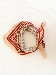 Pañuelo de algodón transpirable estampado, pañuelo cuadrado para la cabeza y cuello, para un uso diario cómodo - Product Image 2