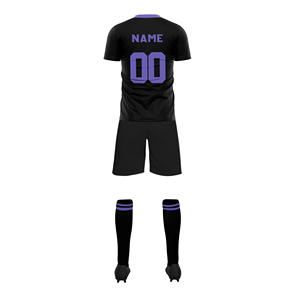 Conjunto de Camiseta y Pantalones Cortos de Fútbol Personalizados de Alta Calidad, 100% Poliéster, Ligeros, Transpirables y de Secado Rápido, Uniformes Deportivos al por Mayor - Product Image 6