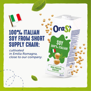 Bebida de Soya a Base de Plantas OraSi 100% Italiana con Alto Contenido de Proteínas 1 litro 12 unidades - Product Image 5