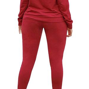 Nouveau style – Ensemble décontracté pour femme avec logo personnalisé : sweat à capuche en polaire à manches longues et pantalon de jogging court en tricot pour l'hiver - Product Image 2