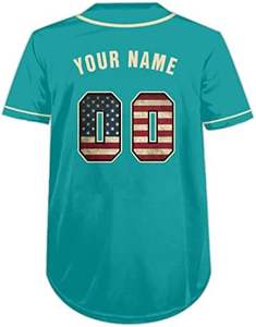 Nueva Bandera de EE. UU.-Jersey de béisbol personalizado en crema-Camiseta deportiva personalizada con nombre y número de equipo para hombres, mujeres y jóvenes - Product Image 4