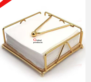 Servilletero decorativo de mesa de metal con acabado plateado de acero inoxidable de nueva apariencia para restaurante y bar de hotel - Product Image 5