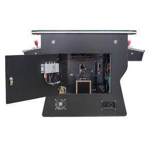 Toda la nueva máquina de mesa de arcade casera preensamblada con trackballs de videojuegos retro 3K y taburetes de Bar cromados - Product Image 4