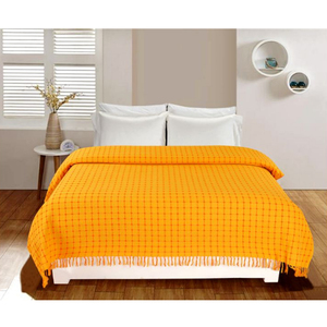 100% coton fait à la main Queen Size parure de lit de luxe avec taies d'oreiller couleurs personnalisées pour un usage domestique - Product Image 5