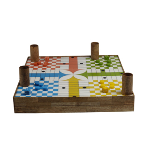Juego de mesa Ludo hecho a mano con madera duradera, juego Ludo hecho a mano a la venta por exportadores indios - Product Image 1