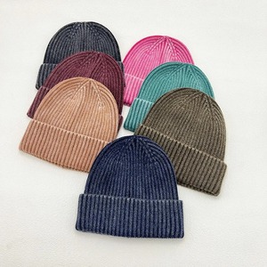 Retro Wash Knitted Hat for <b>Men</b> Women Wool Fashion Simple Warm Skullies Beanies Vintage Solid Autumn Winter Beanie <b>Cap</b> - Product Image 4