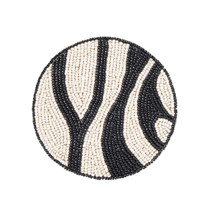 Colorful Seed Beads <b>Beaded</b> Embroidery <b>Coaster</b> for Living Room Decor Unique Handmade Seed Beads <b>Coaster</b> for Gifting - Product Image 4