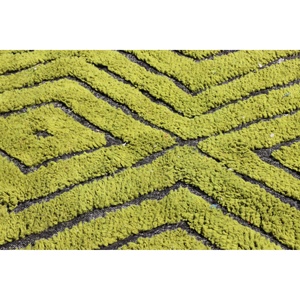 Haute abstrait vert Jacquard tapis Machine fait Rectangle carré Puzzle pour salon chambre adolescent lit minimum commande 1 pièce - Product Image 6