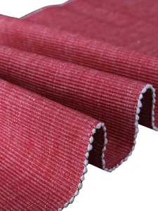 100% coton côtelé Table napperon et coureur de luxe moderne solide carré motif lin napperons pour la maison hôtels mariages - Product Image 6