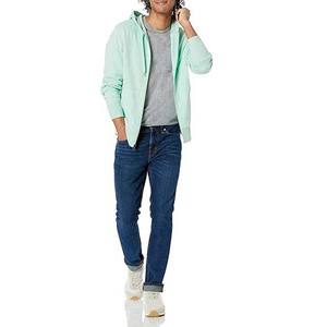 Sweat-shirts à capuche respirants pour hommes 100 % coton zippés brodés personnalisables coupe ample en molleton - Product Image 4