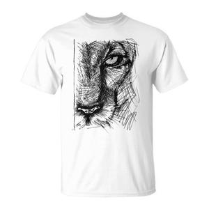 T-shirt da donna con grafica Volto di Leonessa: Leader del Orgoglio Africano per Promozioni - Product Image 1