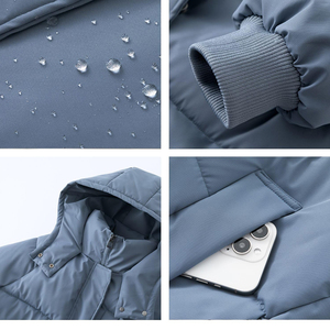 Coupe-vent haute vente femmes fille vendeur chaud hiver vers le bas corps plus chaud imperméable veste bouffante long manteau fabricant coton - Product Image 6