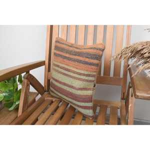 Luxury 14x14 Inch Beige Kilim Patchwork Wool Pillow Rustic Floral and <b>Vintage</b> Print Throw Pillow for <b>Bedding</b> Woven with Silk - Product Image 3