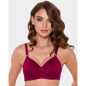 Soutien-gorge minimisateur sans armatures en coton rembourré 430 pour femme, coupe confortable, respirant 3D, fermeture à crochets, maintien tissé - Product Image 3