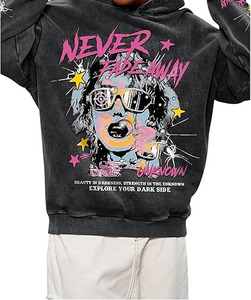 เสื้อมีฮู้ดสำหรับผู้ชายเสื้อสเวตเชิ้ตแบบมีเชือกรูดแขนยาวพิมพ์ลายตัวอักษรกราฟิกเสื้อสวมหัวมีกระเป๋า - Product Image 6