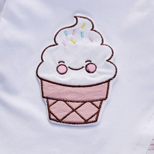 Conjunto de Top de manga corta con un hombro para niños de 6 a 12 años de edad - Product Image 6