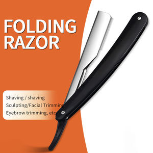 Navaja de Afeitar Manual Plegable con Cuchillas Reemplazables, Navaja de Barbero - Product Image 3