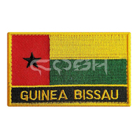 Insigne de drapeau d'Haïti cousu sur les patchs de drapeaux de tous les pays du fabricant
