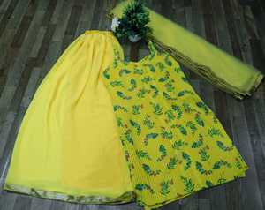 พรรคแต่งงานอินเดียปากีสถานสวมใส่ Georgette พิมพ์ดิจิตอล Salwar Kameez สำหรับผู้หญิงช้อปปิ้งออนไลน์ในอัตราขายส่งจากอินเดีย - Product Image 4