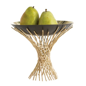 Cuenco decorativo de latón dorado de lujo elegante hecho a mano centro de mesa acento para sala de estar mesa de comedor decoración del hogar - Product Image 5