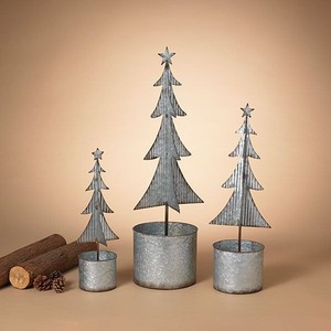 Decoraciones de metal Adornos para árboles de Navidad Árbol de metal de pie de Navidad Suministros de decoración de Navidad - Product Image 2