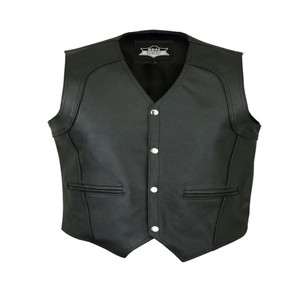 OEM Plus-Size Men's High Quality Leather Jacket with Custom Logo and Colors - Product Image 4