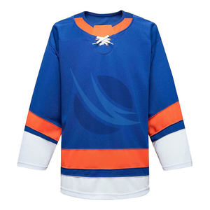 Nouveau Design 100% Polyester Tissu OEM Service Sublimation Hockey Sur Glace Porter Maillots De Hockey Personnalisés - Product Image 1