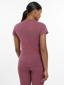 Top de equitación para mujer, venta al por mayor, tejido técnico sostenible, tacto suave, modelado ergonómico, transpirable, comodidad, ecuestre activo - Product Image 3