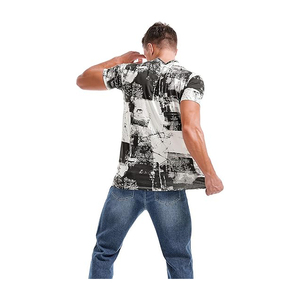 Top Trending Mens Ácido Lavado Oversized Drop Shoulder Camisetas Heavyweight Loose Fit Tees Camisas 300 GSM - Product Image 3
