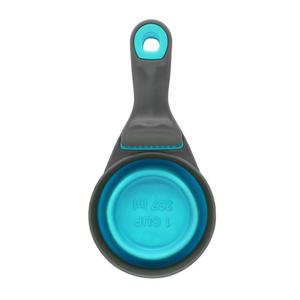 Gamelle de voyage pliable 2-en-1 pour animaux de compagnie avec sac de conservation à clip alimentaire, accessoire d'alimentation pour chiens et chats, fabricant en gros - Product Image 2