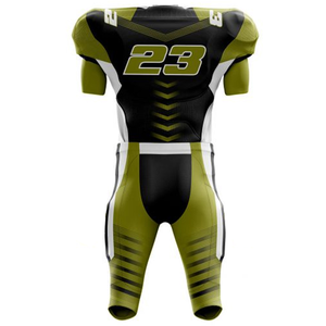 Entraînement pratique Football américain uniformes ensemble personnalisé cousu maille Jersey pantalon en gros en vrac - Product Image 3