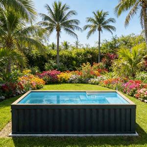 Piscine hors sol en fibre de verre durable pour une utilisation familiale et des enfants en extérieur avec des fonctionnalités personnalisables - Product Image 3