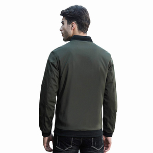 Top Premium Quality OEM/ODM Unisex Custom Design Plus Size Zipper Softshell Men's Letterman Bomber Jackets - Product Image 5