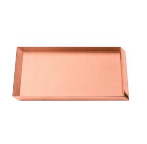 Plateau de service en cuivre pur de belle qualité Fabricant en gros de produits indiens faits à la main Plateau en cuivre de taille personnalisée - Product Image 5