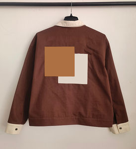 Chaquetas universitarias con logotipo personalizado de alta tendencia para mujer, chaquetas universitarias transpirables en blanco de algodón liso de alta calidad para mujer de temporada de otoño - Product Image 6