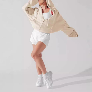 Sudadera con Capucha y Cremallera para Mujer al por Mayor, Personalizable con Marca, Cálida, para Uso Casual y al Aire Libre - Product Image 3