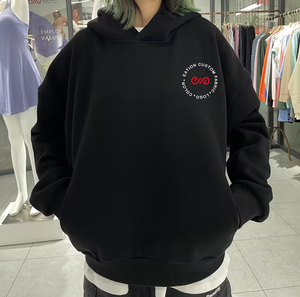 Women's Embroidered Loose <b>Jumper</b> 100% Cotton Sweatshirts Custom logo Essentials Hoodies - Product Image 4