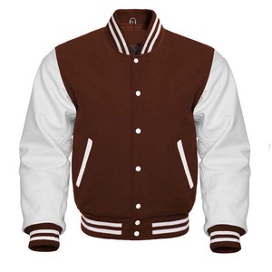 Veste bomber varsity pour homme, col montant, logo brodé sur le devant, design personnalisé de haute qualité, 2025 - Product Image 1