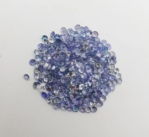 Piedra preciosa de tanzanita Natural 100%, 2X2 MM, corte brillante, tierra Azul extraída, piedra preciosa certificada por terceros para piedras preciosas sueltas - Product Image 5