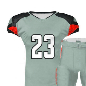Vente en gros d'uniformes de football américain avec logo personnalisé Respirant pour hommes Impression numérique Logo Service OEM Manches courtes Grande taille - Product Image 4