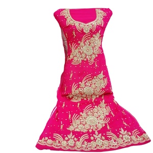 2022 Venta caliente pakistaní indio trabajo hecho a mano gasa vestido de novia Salwar Kameez traje para adultos ropa de boda de verano para mujeres - Product Image 1