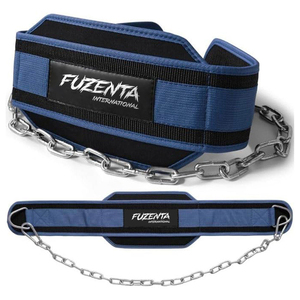 Cinturón de Neopreno de Primera Calidad para Levantamiento de Pesas con Cadena de Acero Resistente, Soporte para Espalda y Entrenamiento de Dominadas con Peso - Product Image 3