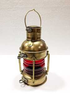 โคมไฟทองเหลืองไฟฟ้าสีแดงและสีเขียวสไตล์วินเทจ,โคมไฟเรือโคมไฟทางทะเลโคมไฟสำหรับตกแต่งบ้าน - Product Image 2