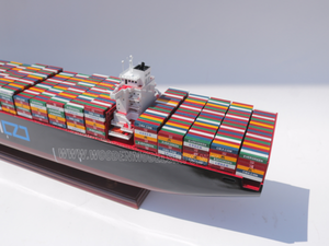 Gia Nhien Fabricant Approuvé Conception Personnalisée quantité minimale de commande Basse Navires Commerciaux Zim New York MODÈLE DE BATEAU EN BOIS _ ARTISANAT EN BOIS - Product Image 2