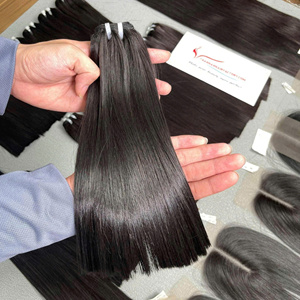 Extensiones de Cabello Liso Natural, Cabello Humano Vietnamita, Doble Trama, Calidad Premium, Gran Venta - Product Image 1