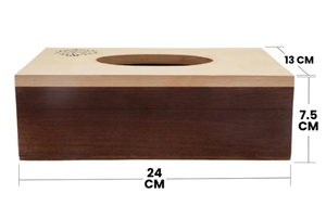 Caja de pañuelos de madera de árbol de la vida Sheesham y haya, caja de pañuelos Rectangular de madera, caja de pañuelos faciales decorativa para mesa - Product Image 6