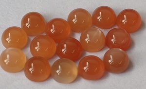 Natural <b>Peach</b> Moonstone Round 7mm Cabochon Flat Back - <b>Top</b> Quality Flashy <b>Peach</b> Moonstone Cabochon Loose Round Gemstone - Product Image 3